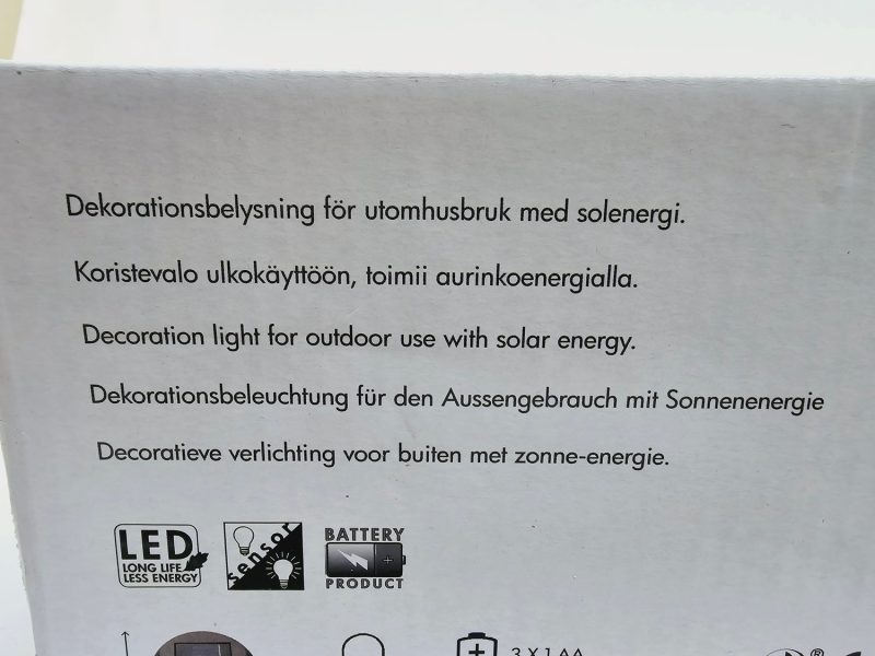 Snygga solcellsdrivna LED-lampor för utomhusbruk – 2 paket med 3 lampor vardera