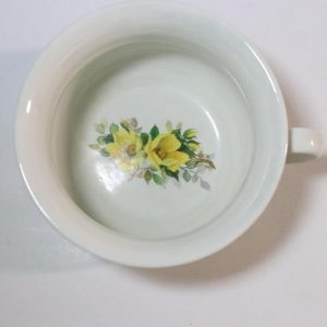 Portmeirion Keramik Stoke On Trent Gula Blommor Kaffe Te kopp Mugg Soppa skål
