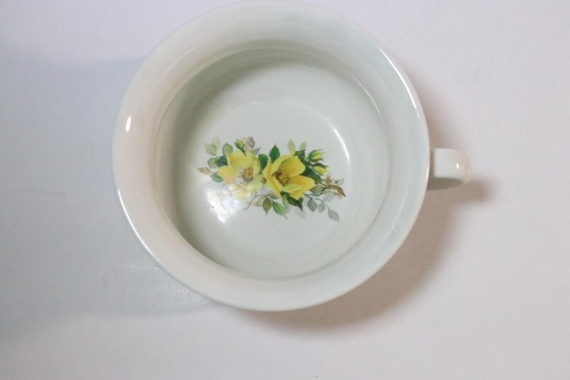 Portmeirion Keramik Stoke On Trent Gula Blommor Kaffe Te kopp Mugg Soppa skål
