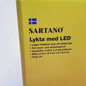 Elegant LED-lykta från Sartano – en stämningsfull detalj för ditt hem