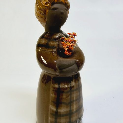 Keramisk figur "Kvinna med blommor" – Design Rosa Ljung