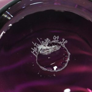 Skål, Konstglas av Jens Eltorp, Hetalåga glasstudio