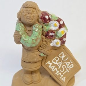 JIE Gantofta Figurin – "Du är bäst mamma" – Charmig Hyllning i Keramik