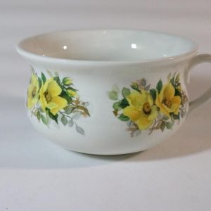 Portmeirion Keramik Stoke On Trent Gula Blommor Kaffe Te kopp Mugg Soppa skål