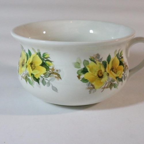 Portmeirion Keramik Stoke On Trent Gula Blommor Kaffe Te kopp Mugg Soppa skål