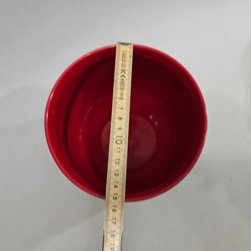 Röd blomkruka W-Germany D 15cm
