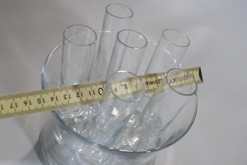 Isskål med 6 glas, Paul Revere Crystal,  Amerika