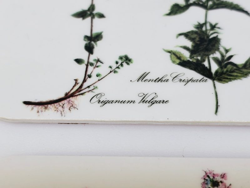 Eleganta underlägg med botaniska illustrationer – set om 6 st.