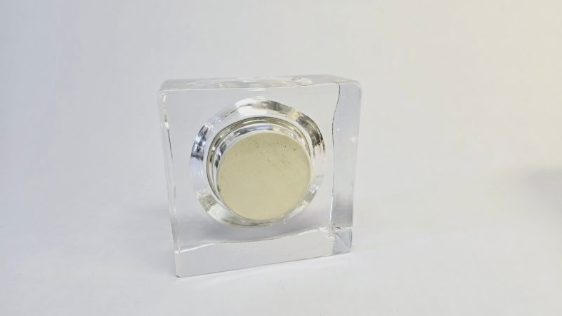 Elegant Vintage Bordsklocka i Glas – Staiger, 12 cm