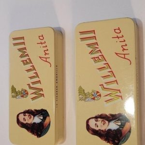 Parti äldre cigarettaskar bl.a Willem II Anita Sigarettfabrieken - Äldre Plåtask