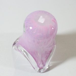 Liten rosa vas, Laxå glashytta handmade in Sweden