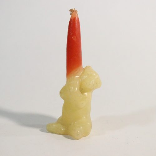 Charmigt vintage-ljus i form av en figur – 11,5 cm högt