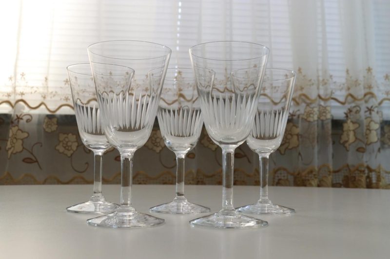 Glasservis, 5 glas, F-& HL Kristall, Kosta