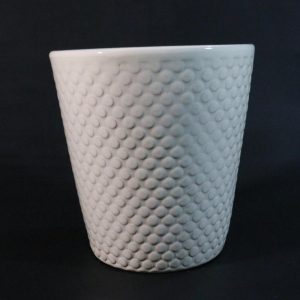 Blomkruka Ø13 cm, vit - Teardrops