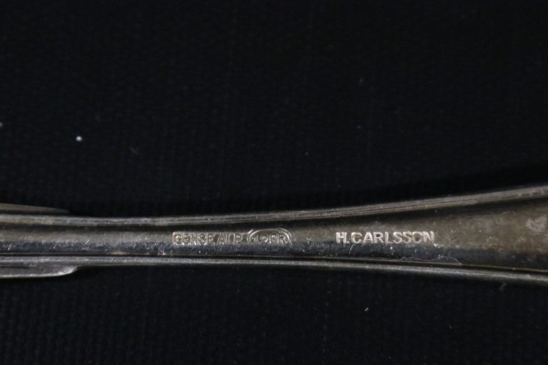 Antikt Set med Nysilverskedar – Gense Alp, Design H. Carlsson