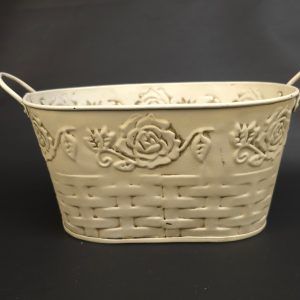 Charmig lantlig förvaringskorg i vintagestil