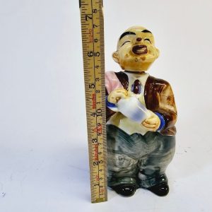 Keramisk Flaskfigur – 17 cm, Handmålad