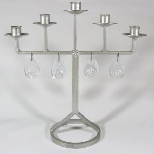 LJUSSTAKE, smide/ glas, Keramode AB, Engelholm, 1900-talets andra hälft