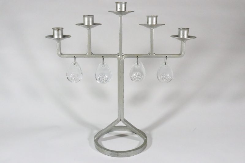 LJUSSTAKE, smide/ glas, Keramode AB, Engelholm, 1900-talets andra hälft
