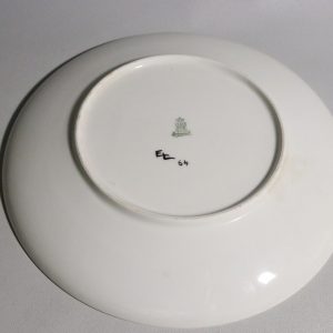 Färgsprakande porslinstallrik från H&C Selb Bavaria Heinrich, 26 cm i diameter