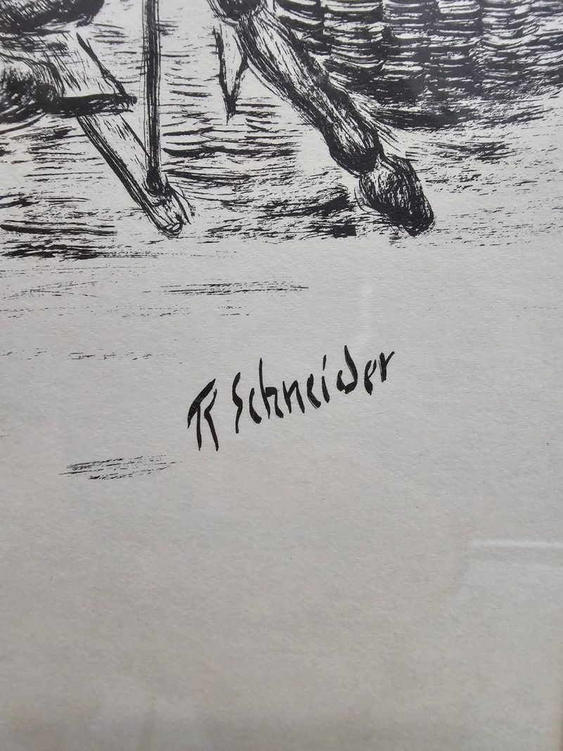 Teckning, Richard Schneider