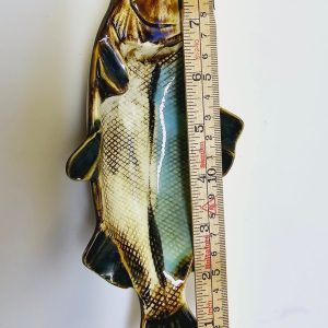 Vacker fiskskål i keramik - 21,5 cm lång