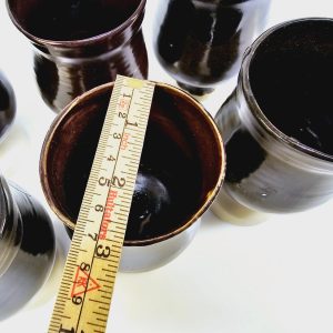 Eleganta handgjorda keramikbägare - Set om 6 stycken