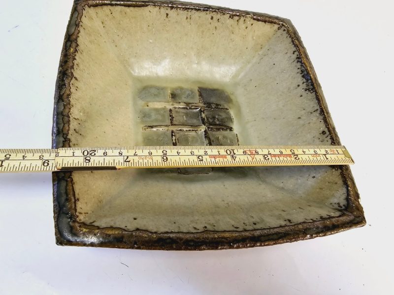Curt Magnus Addin – Unik Keramikskål, 23x23 cm