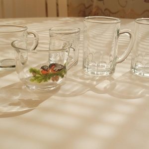Blandade glas, 7 delar