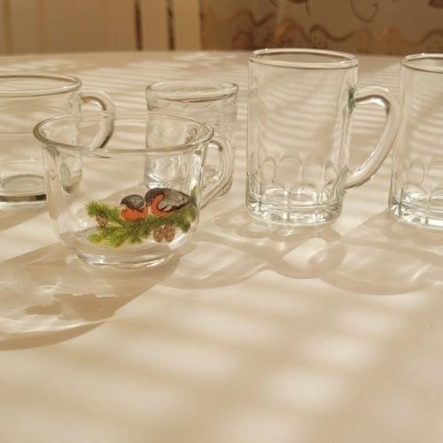 Blandade glas, 7 delar