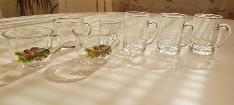 Blandade glas, 7 delar