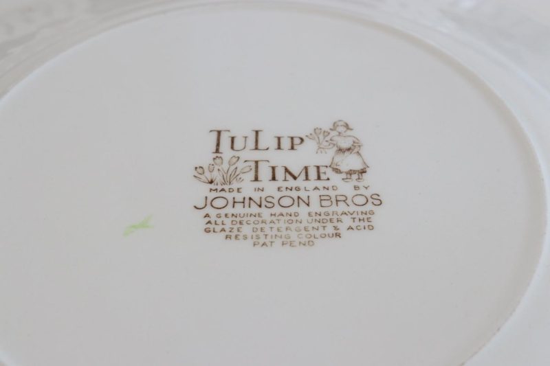 Tulip Time Made in England by Johnson & Bros porslin fat