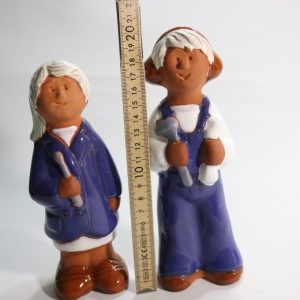 Retro figuriner, ett par, ungersk keramik. storlek ca 20 cm