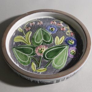 Handgjord Skål med Blomdesign, 19 cm