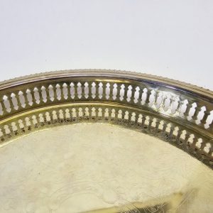 Elegant Bricka – 24k Guldplätering, 24 cm