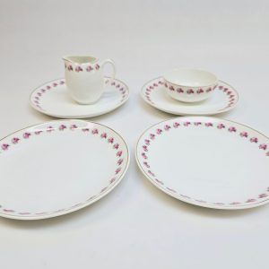 Elegant kaffeservis "Rosor" från Gustavsberg – komplett set med 6 delar!