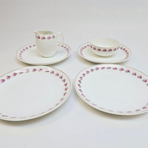 Elegant kaffeservis "Rosor" från Gustavsberg – komplett set med 6 delar!