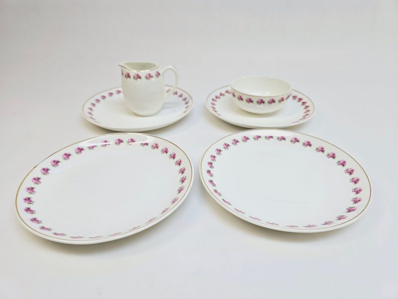 Elegant kaffeservis "Rosor" från Gustavsberg – komplett set med 6 delar!