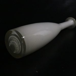 Elegant Vit Glasvas, 49 cm