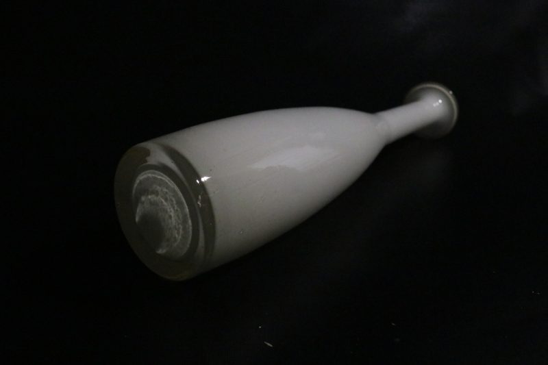 Elegant Vit Glasvas, 49 cm