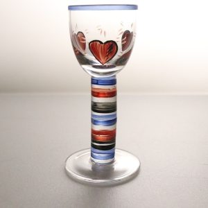 Glas, 5st, 10cm på höjden, Diameter 6cm