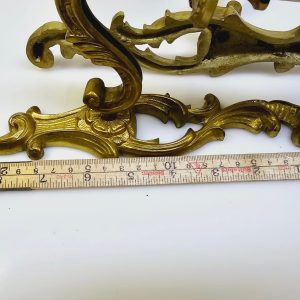Antika Ljushållare i Mässing – Elegant Rococostil