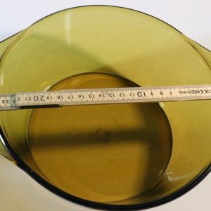 Arcopal Frankrike - vintage mörkt ugnsform i färgat glas