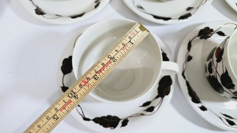Teservis, 7 delar, porslin, "Tea for two", Arabia, Finland GUNVOR OLIN-GRÖNQVIST