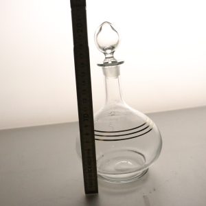 Karaff guldiga ränder  Art deco stil, vintage, H 21cm