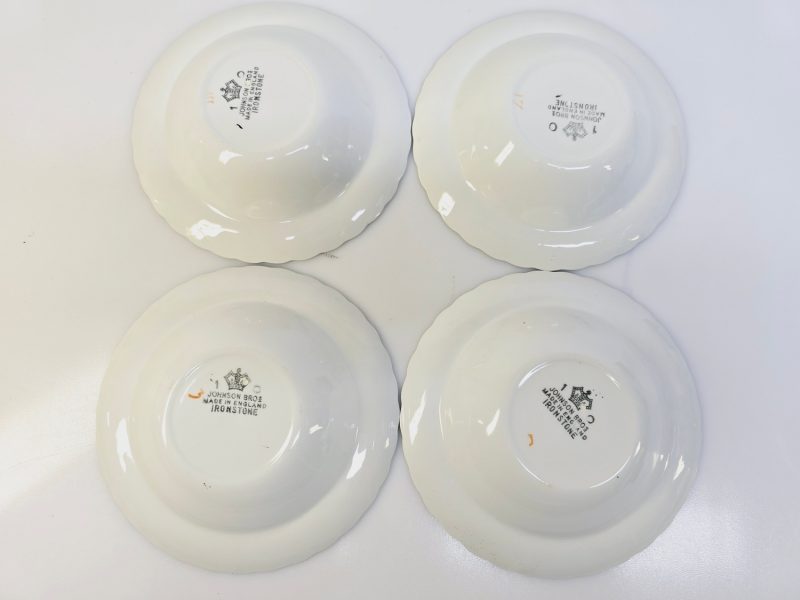Charmiga dessertskålar från Johnson Bros, England – Set om fyra