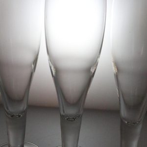 5st stora glas på fot, H23,8cm D6cm
