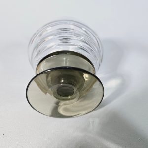 KARAFF, rökfärgat glas och klarglas, Sannolikt Sandviks Glasbruk
