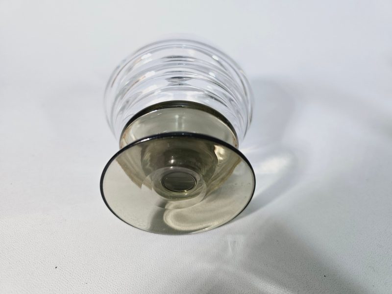 KARAFF, rökfärgat glas och klarglas, Sannolikt Sandviks Glasbruk