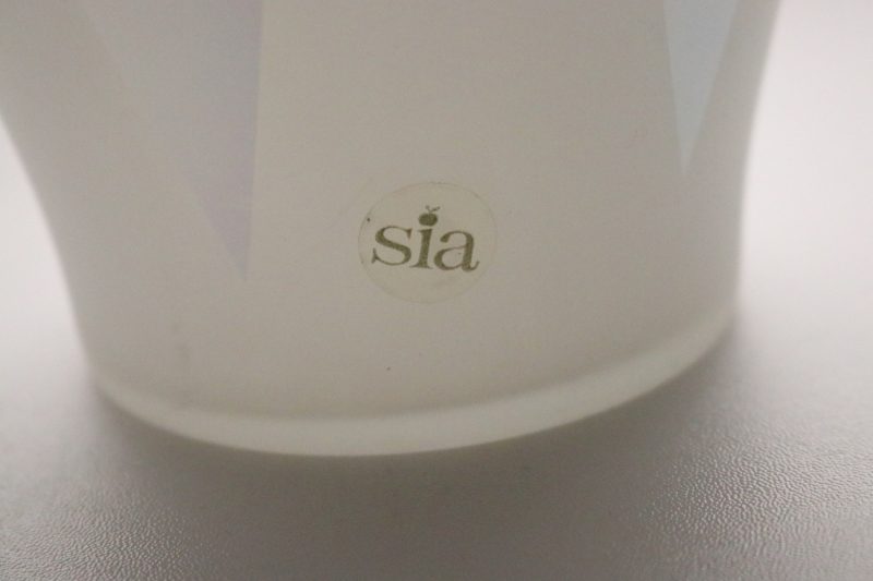 Exklusiv 25cm Glasvas från Sia Glasbruk, Sverige